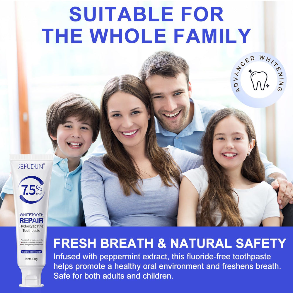 Fluoride-free toothpaste suitable for all ages