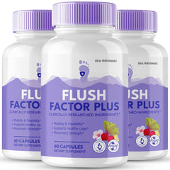 Bottle of Flush Factor Plus Capsules