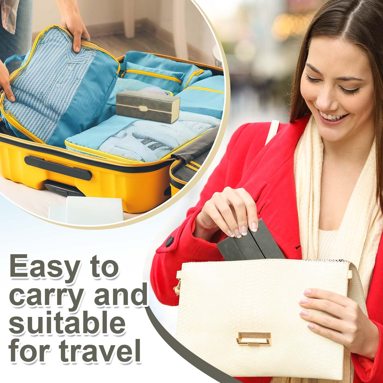 Holds up to 30 daily disposable lenses or one pair of glasses