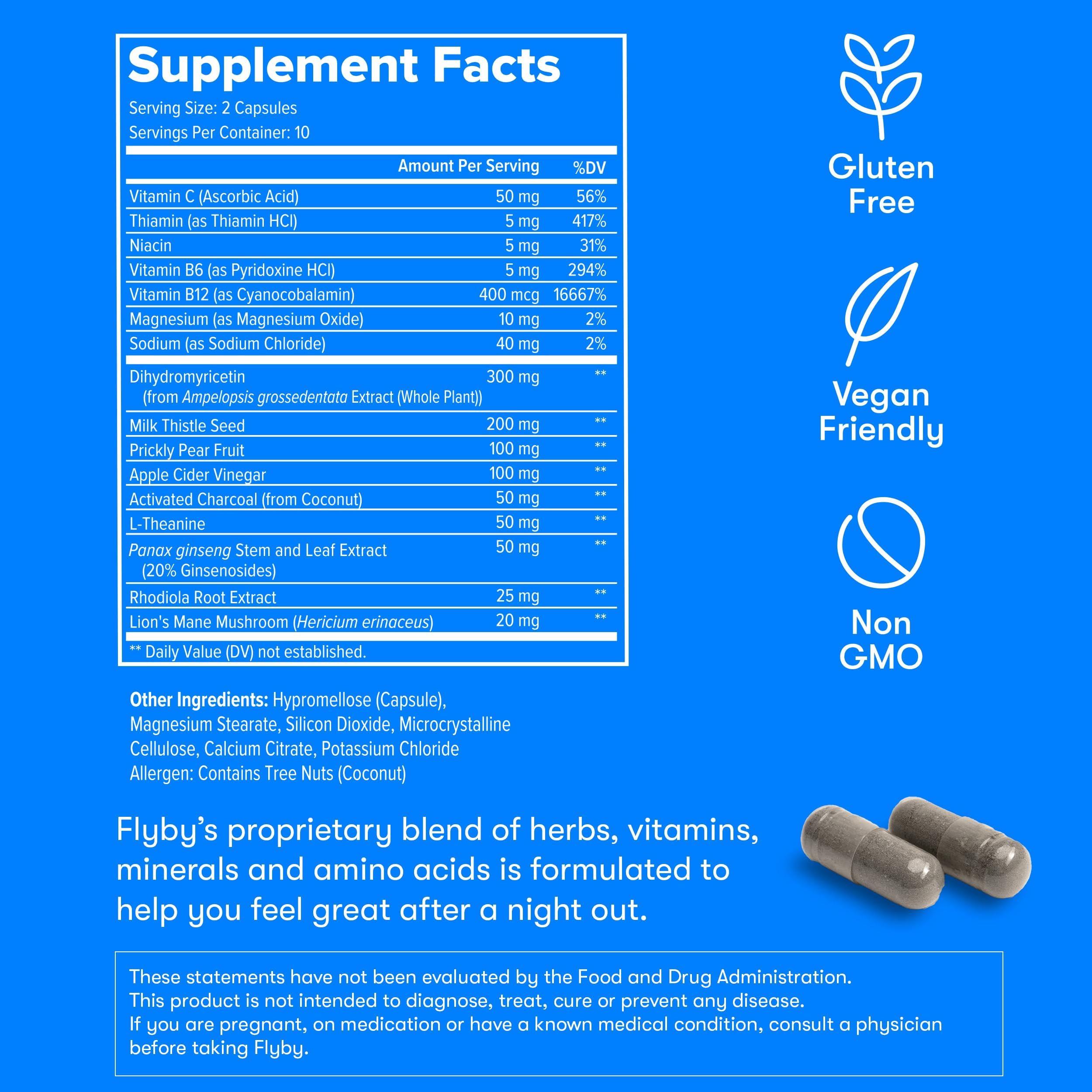Serving ingredients illustration of Flyby Recovery