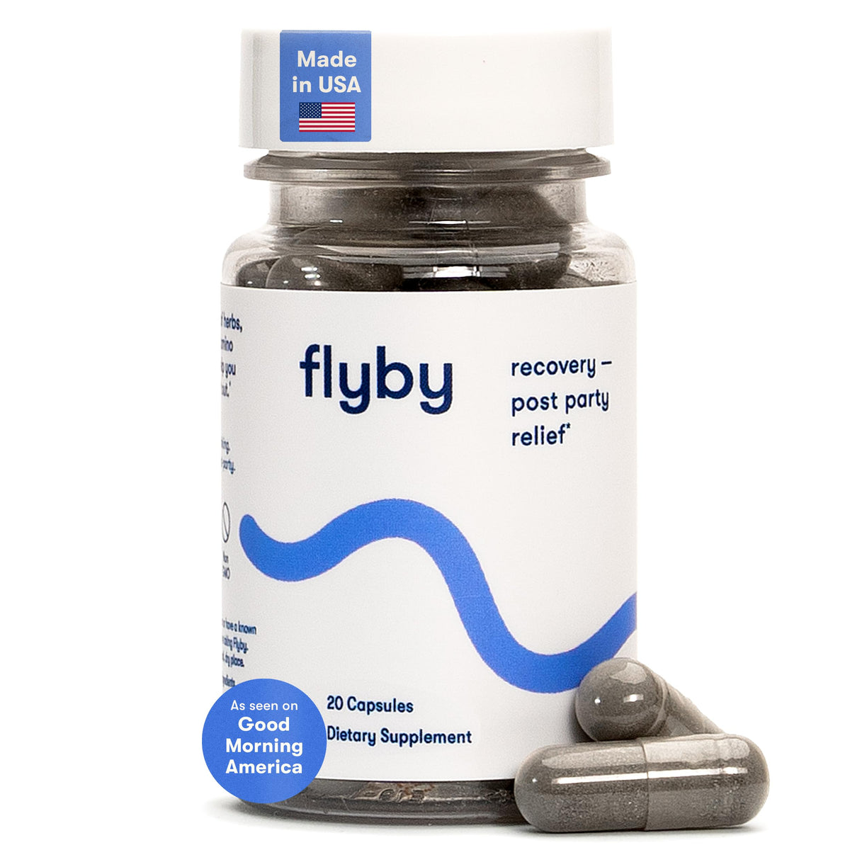 Flyby Recovery Supplement bottle – hero image