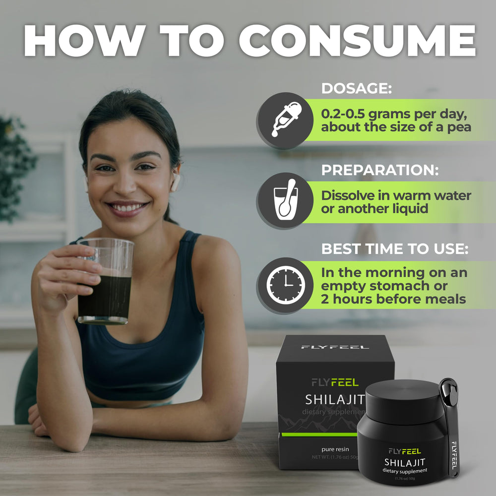 Serving idea for FlyFeel Shilajit Resin