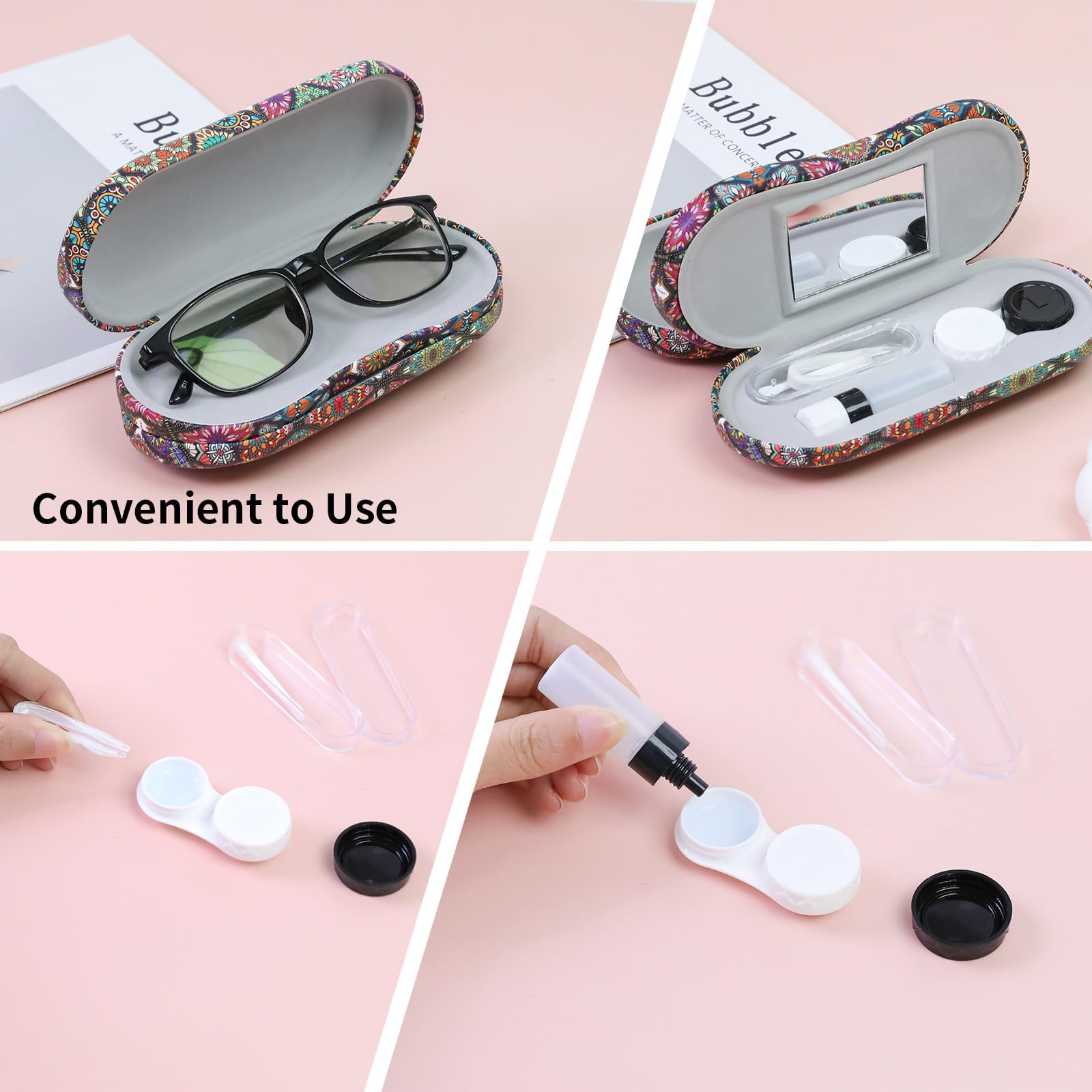 Soft interior lining protecting lenses