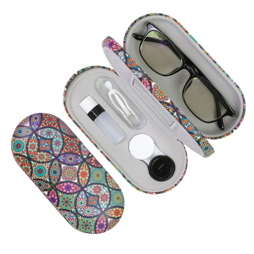 Front view of FlyingMage 2-in-1 case in multicolor Totem design
