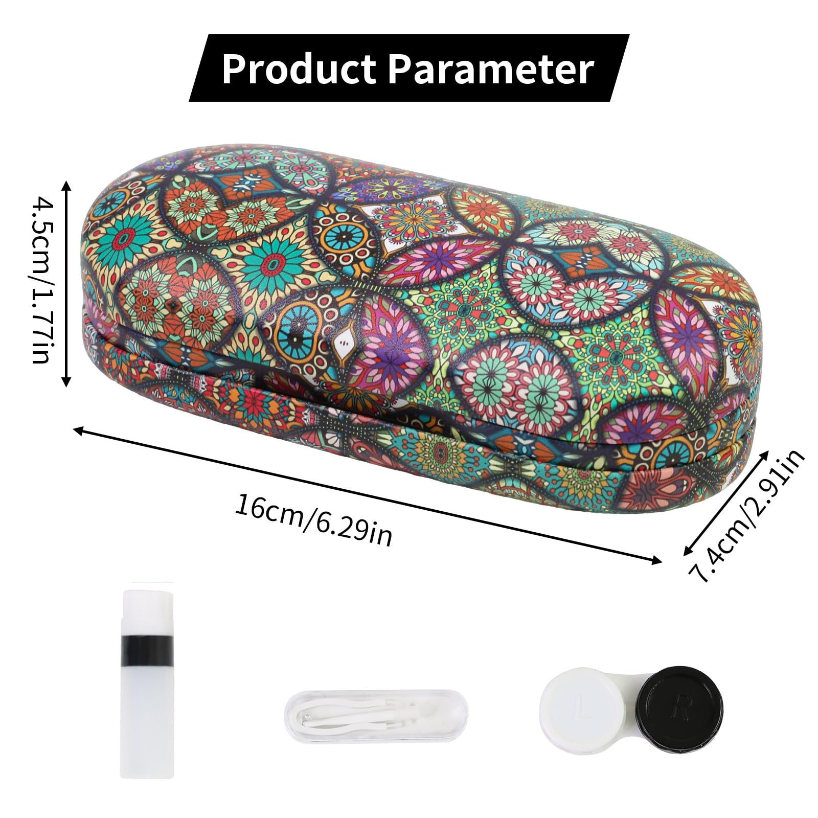 Closed hard shell double-sided PU leather exterior