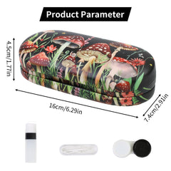 Open FlyingMage case showing dual compartments for glasses and contact lenses