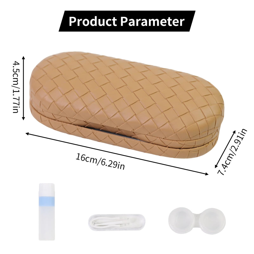 Built-in mirror inside the FlyingMage 2-in-1 case for easy contact lens use.