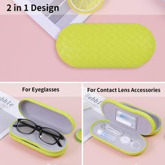 Soft interior lining protecting glasses and contact lenses