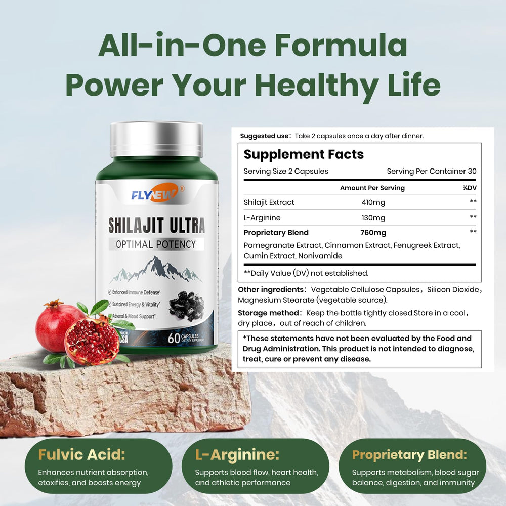 USA-made Shilajit product with GMP certification