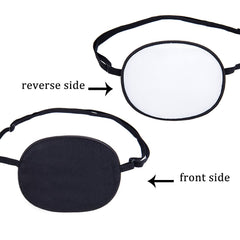 Adjustable elastic strap on the black eye patch