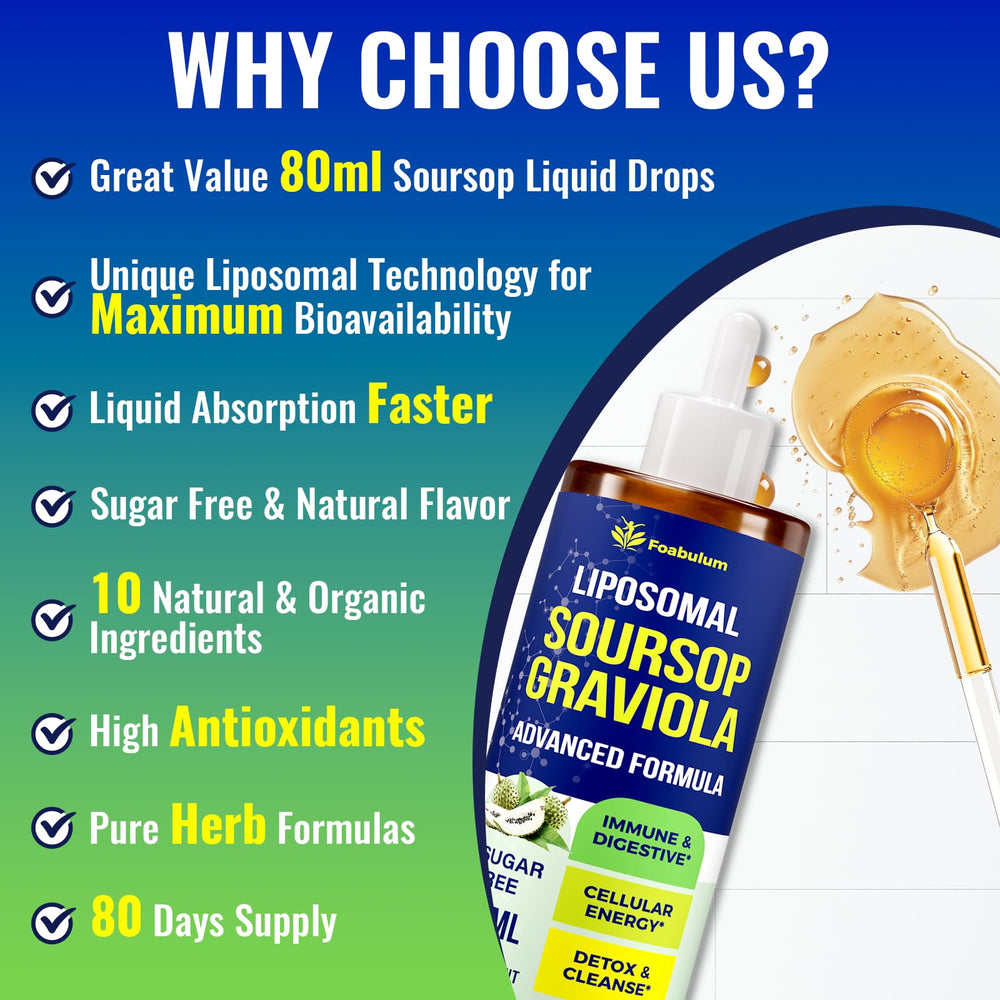 Dropper dispensing Foabulum Soursop Bitters Liquid for daily use