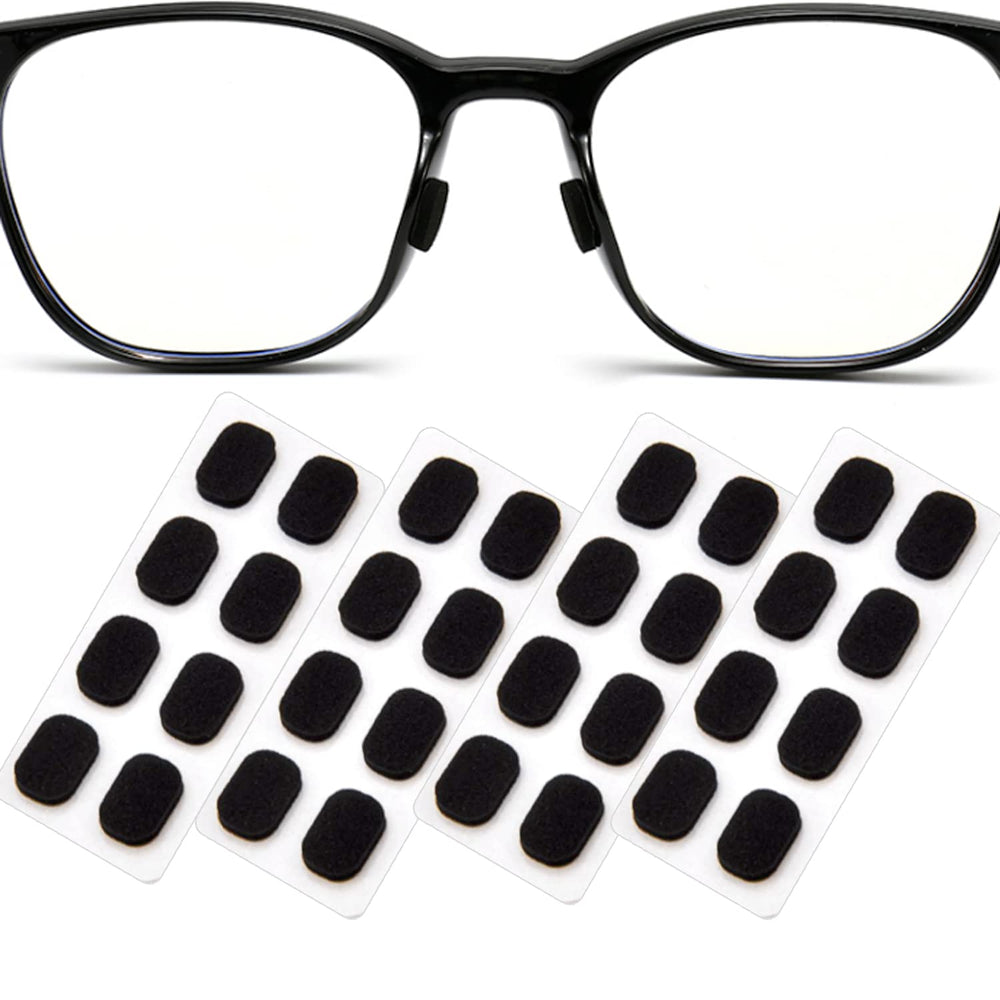 16 pairs foam eyeglass nose pads in black color