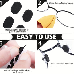 16 pairs foam eyeglass nose pads in skin color