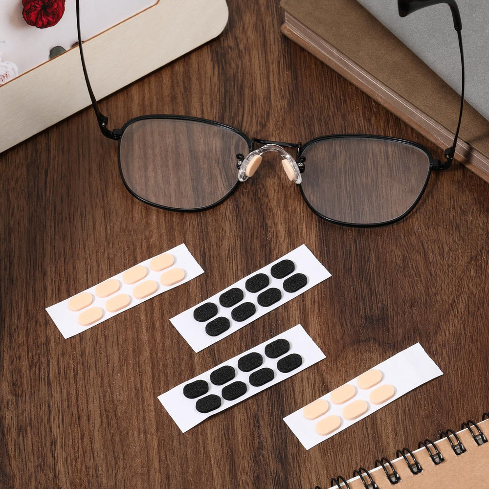 Close-up of foam nose pads showing sponge material