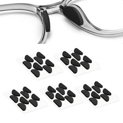 D-shape foam nose pad, 1.0mm, black - front view