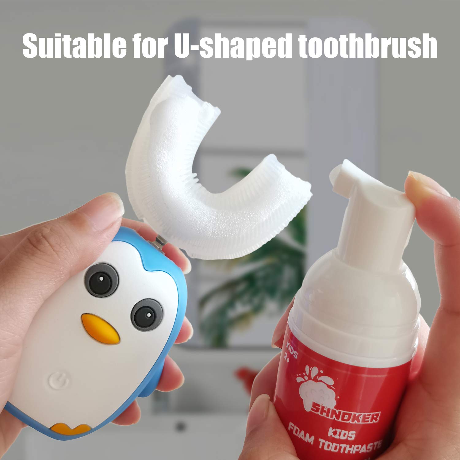 60ml press-pump toothpaste bottle