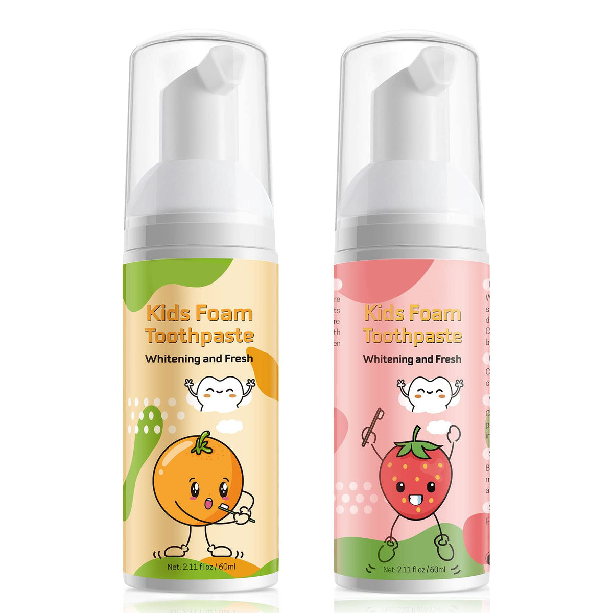 Foam toothpaste bottle for kids