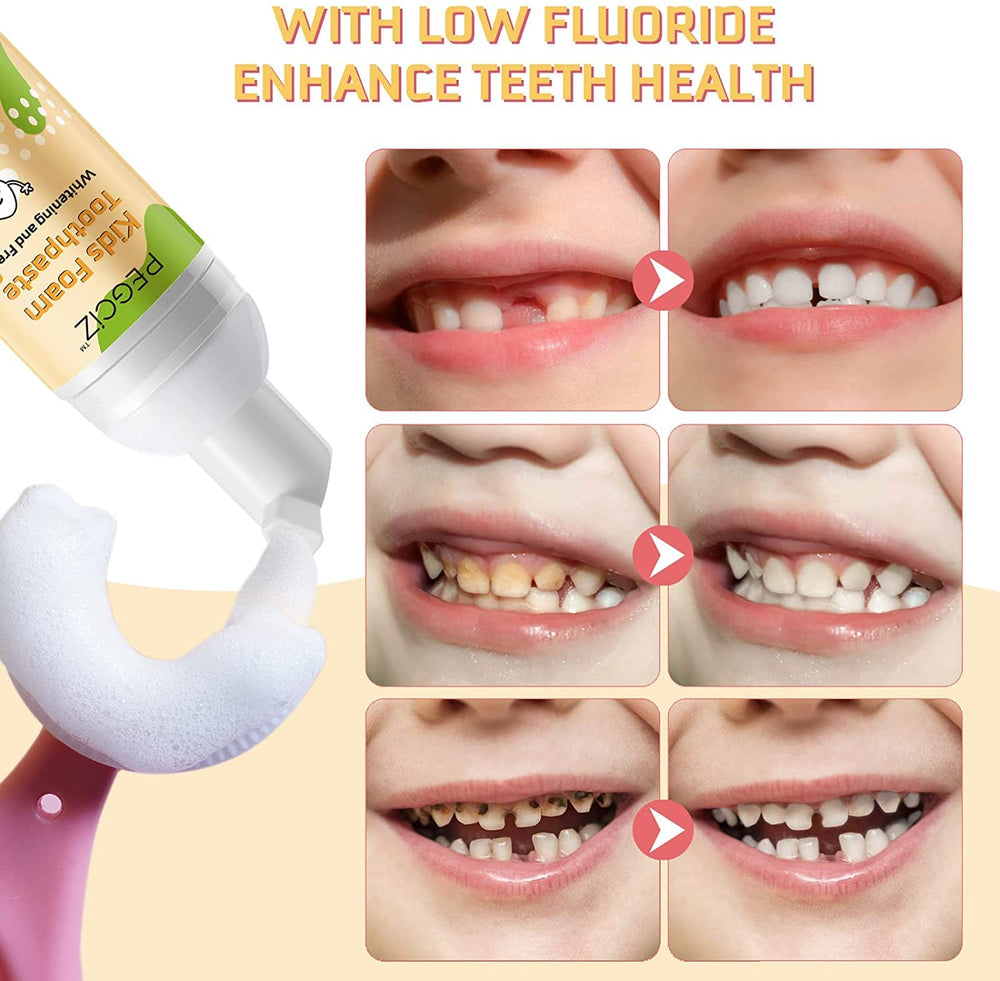 Xylitol and vitamin C ingredients inside kids toothpaste