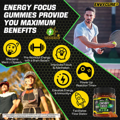 Nutrition label showing 70mg caffeine per gummy