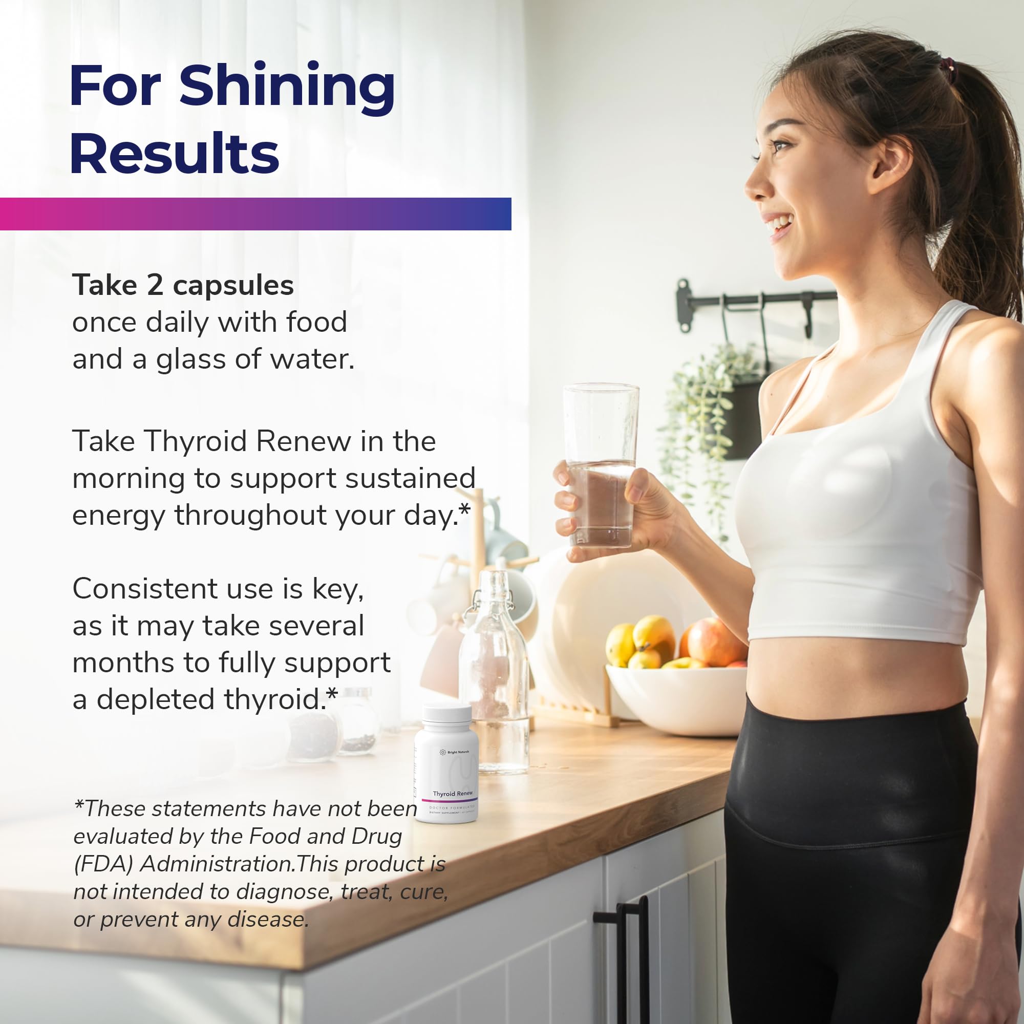 Woman focused on focus and energy with Thyroid Renew