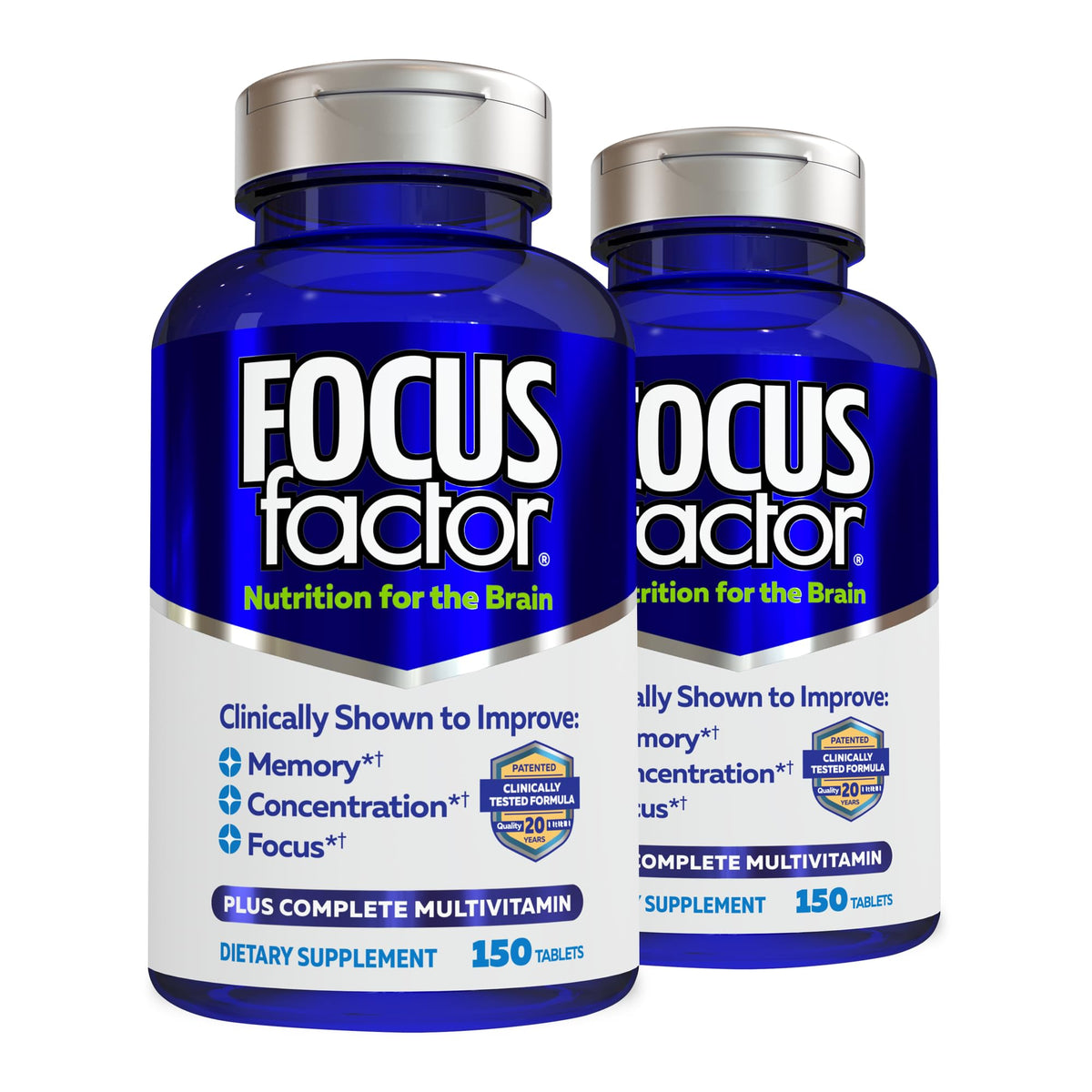 Focus Factor Brain Health bottle – front label