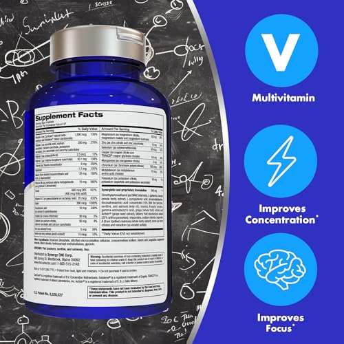 Focus Factor bottle with 150-count packaging and branding