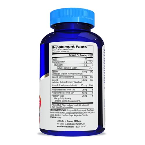 Berry flavored Focus Factor Kids extra strength chewables