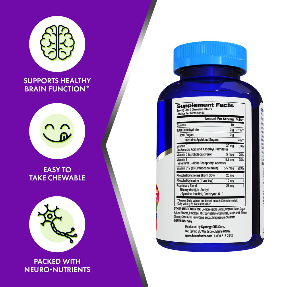 Bottle label showing vitamins D3, B12 and C