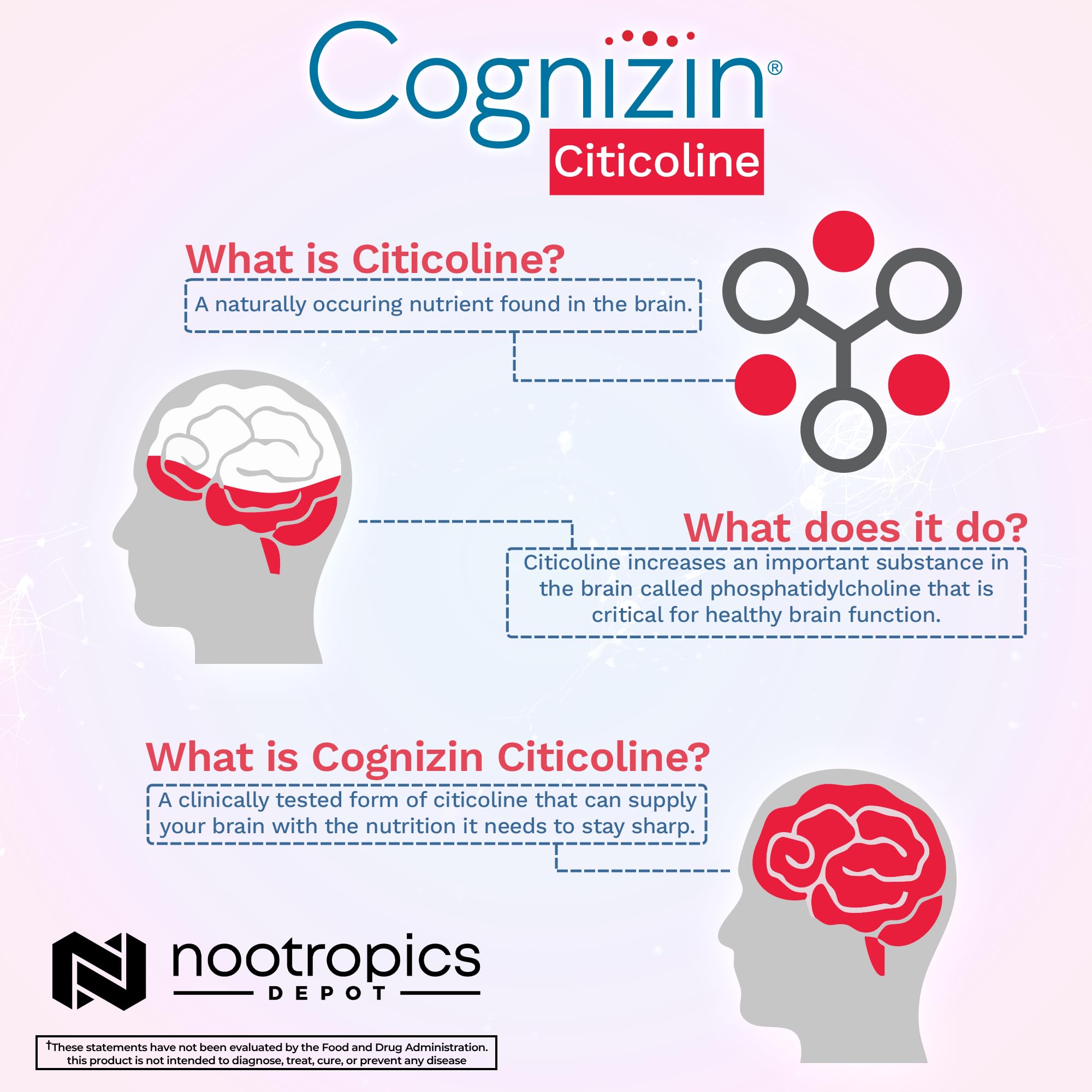 Person focusing with Cognizin Citicoline for memory and clarity