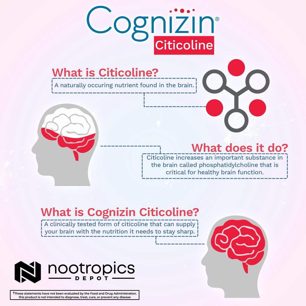 Person focusing with Cognizin Citicoline for memory and clarity