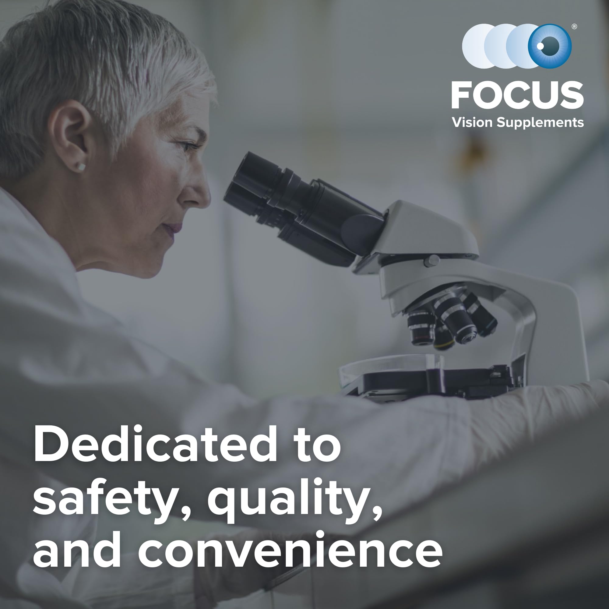 Back packaging of Focus Select AREDS2 Based Eye Vitamin-Mineral Supplement