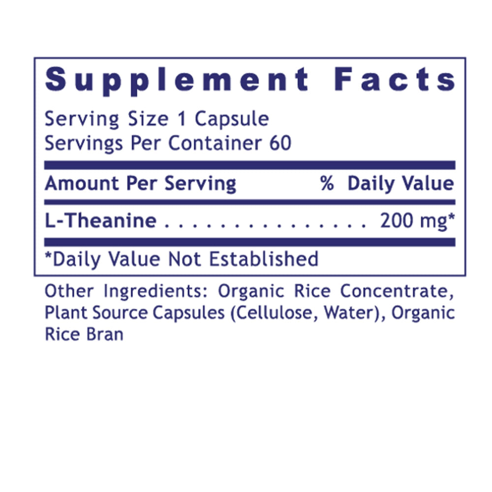 Focus and sleep support L-Theanine capsules