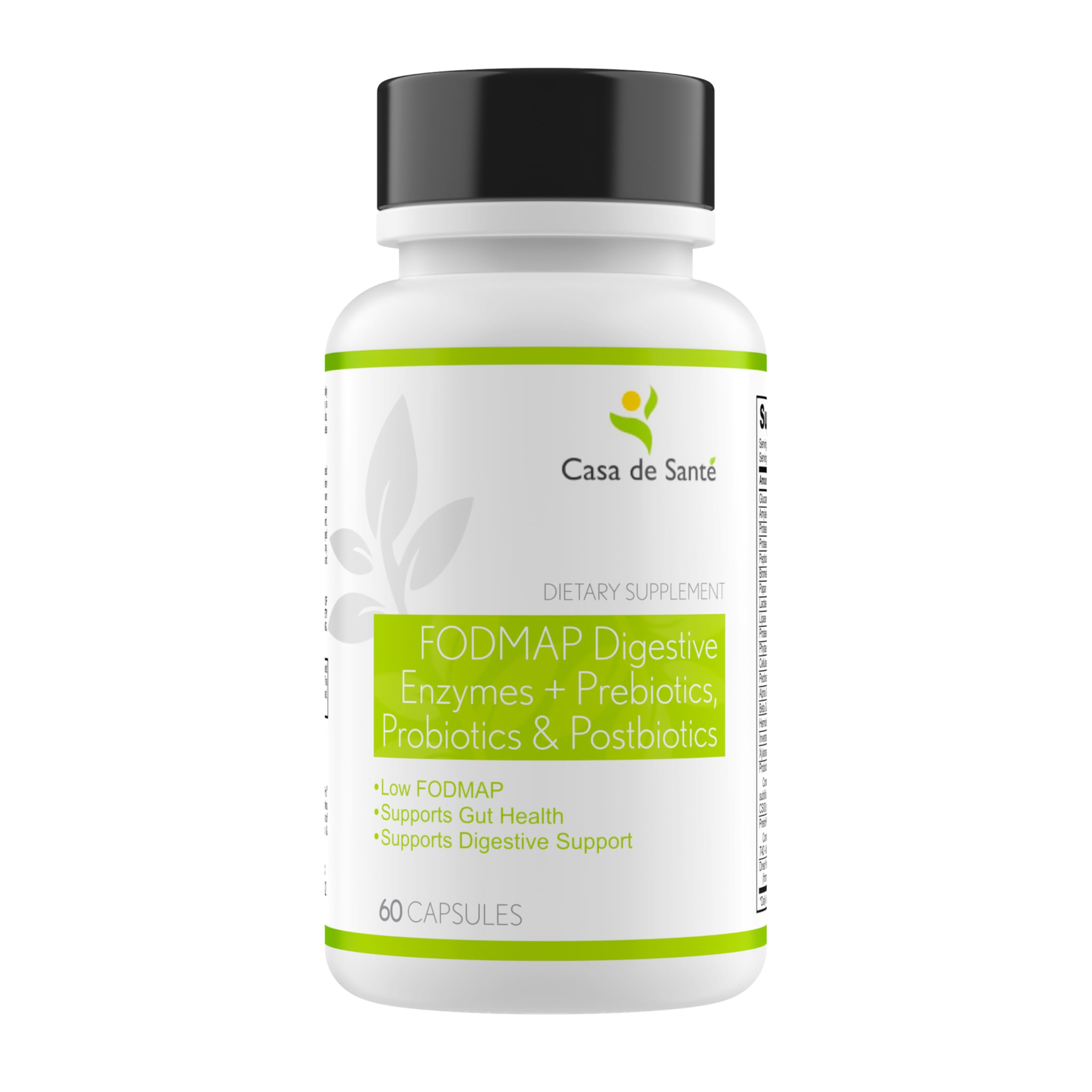 Bottle of Low FODMAP Digestive Enzymes with Probiotics and Prebiotics