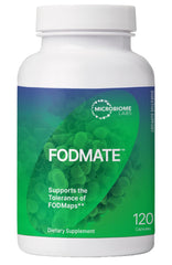 Bottle of Microbiome Labs FODMATE Digestive Enzymes 120 capsules