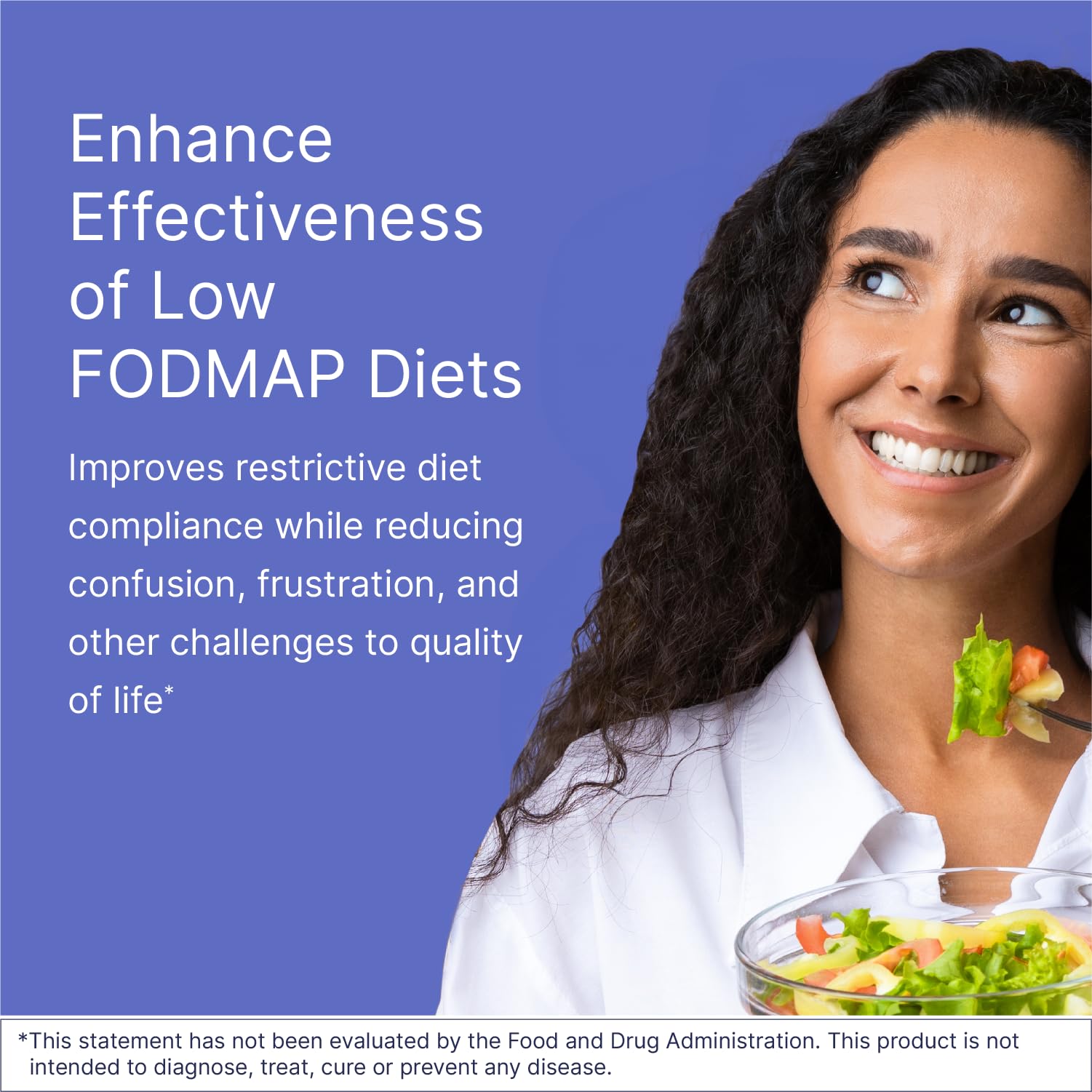 Concept image of low FODMAP support using FODMATE