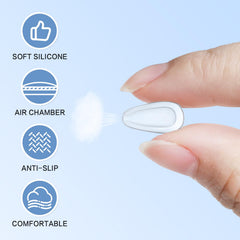FOFALY teardrop airbag nose pads mounted on glasses - pair 2