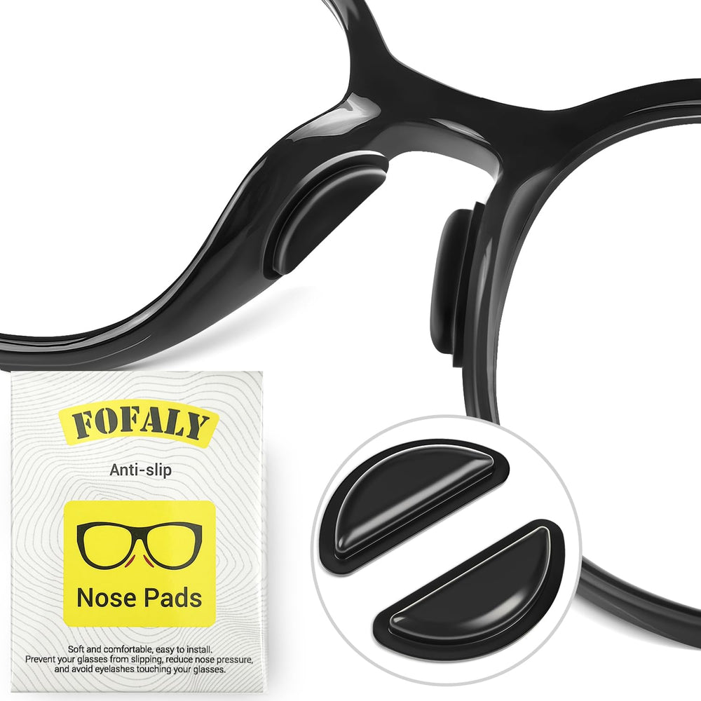 FOFALY nose pads close-up showing 2.5mm height and airbag design