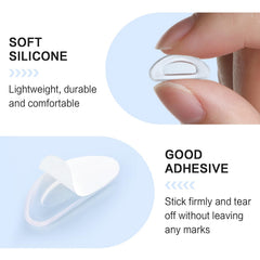Anti-slip silicone nose pads close-up