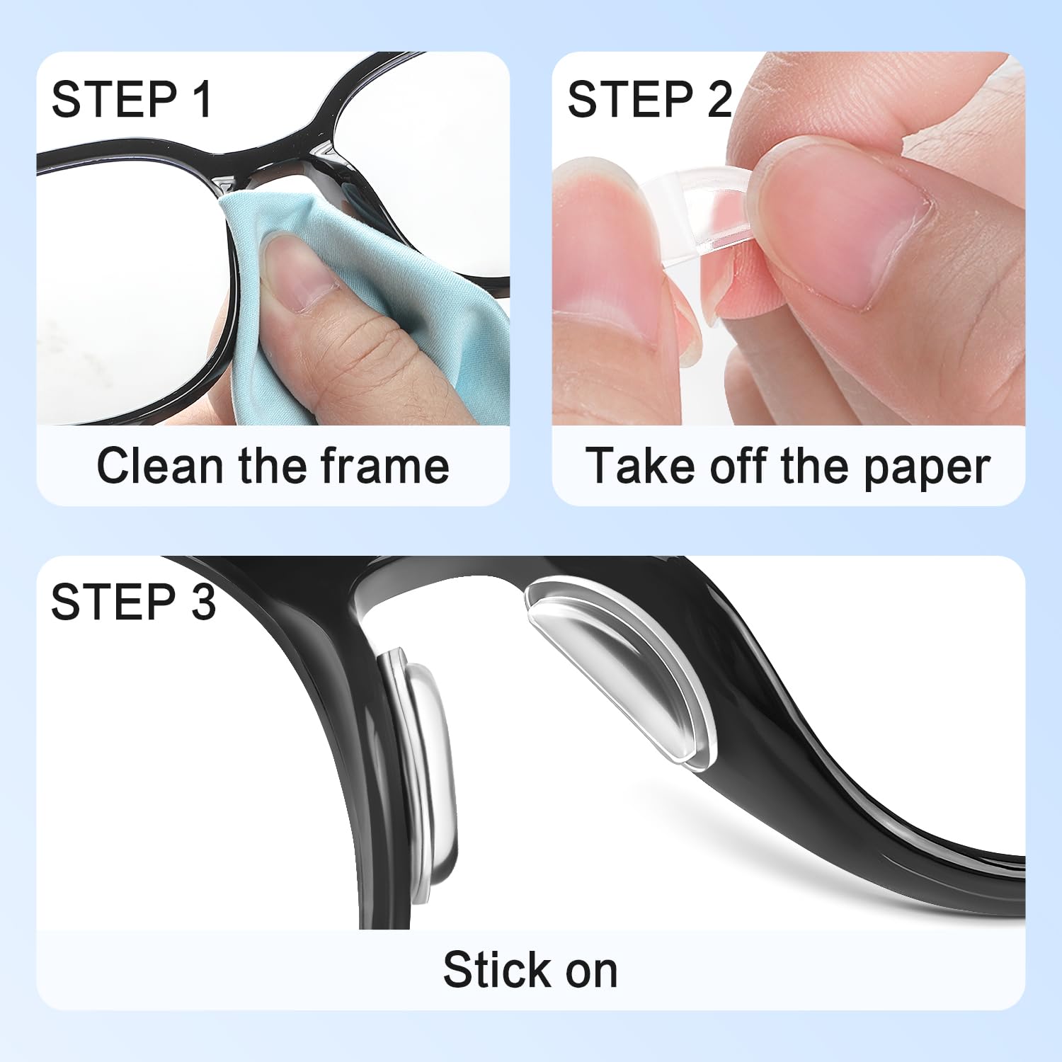 Skin-friendly soft silicone material of FOFALY nose pads