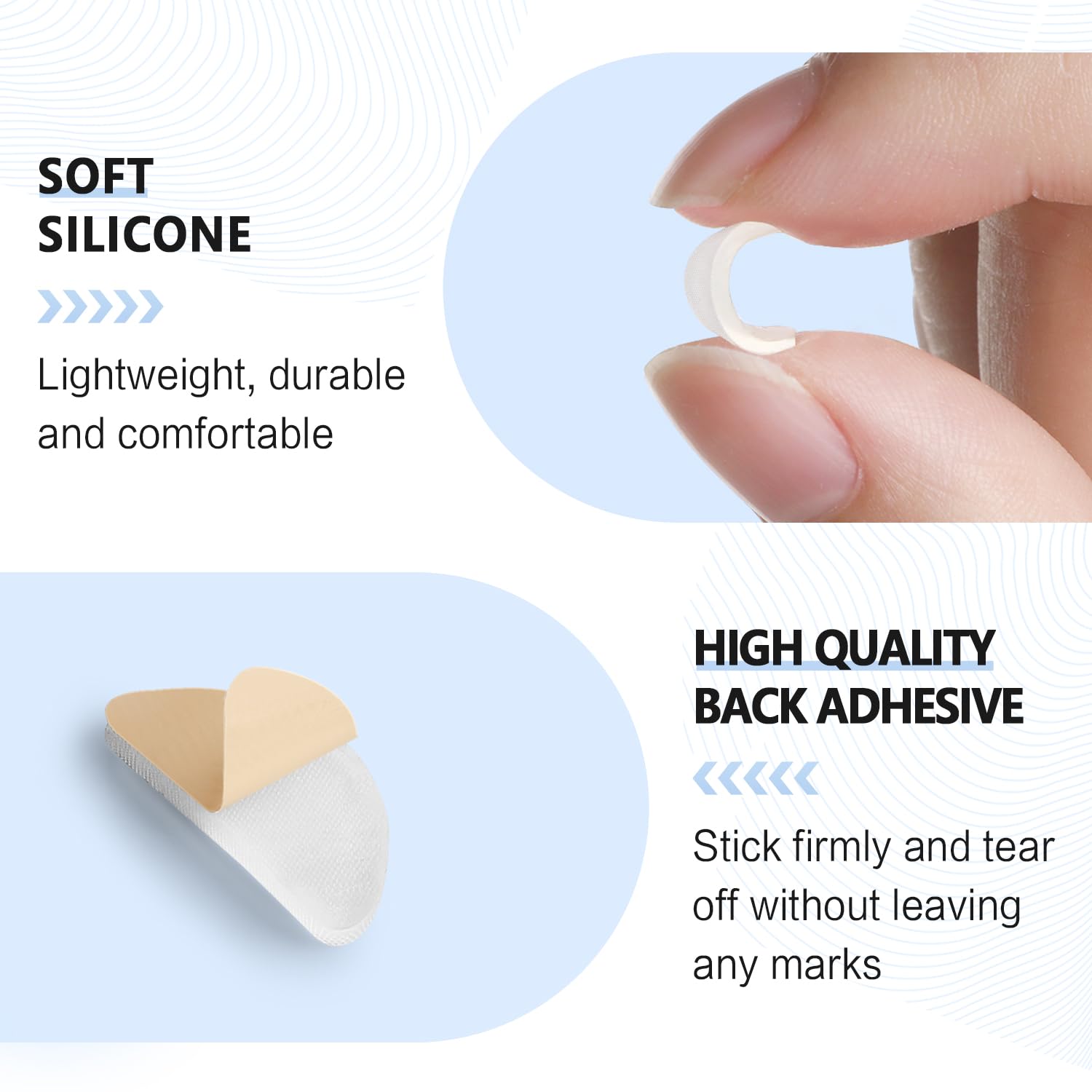 Close-up of micro-textured silicone surface