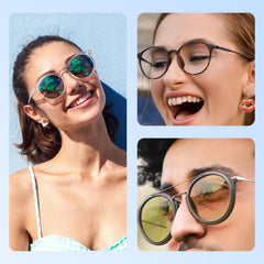 Soft silicone nose pad on glasses frame