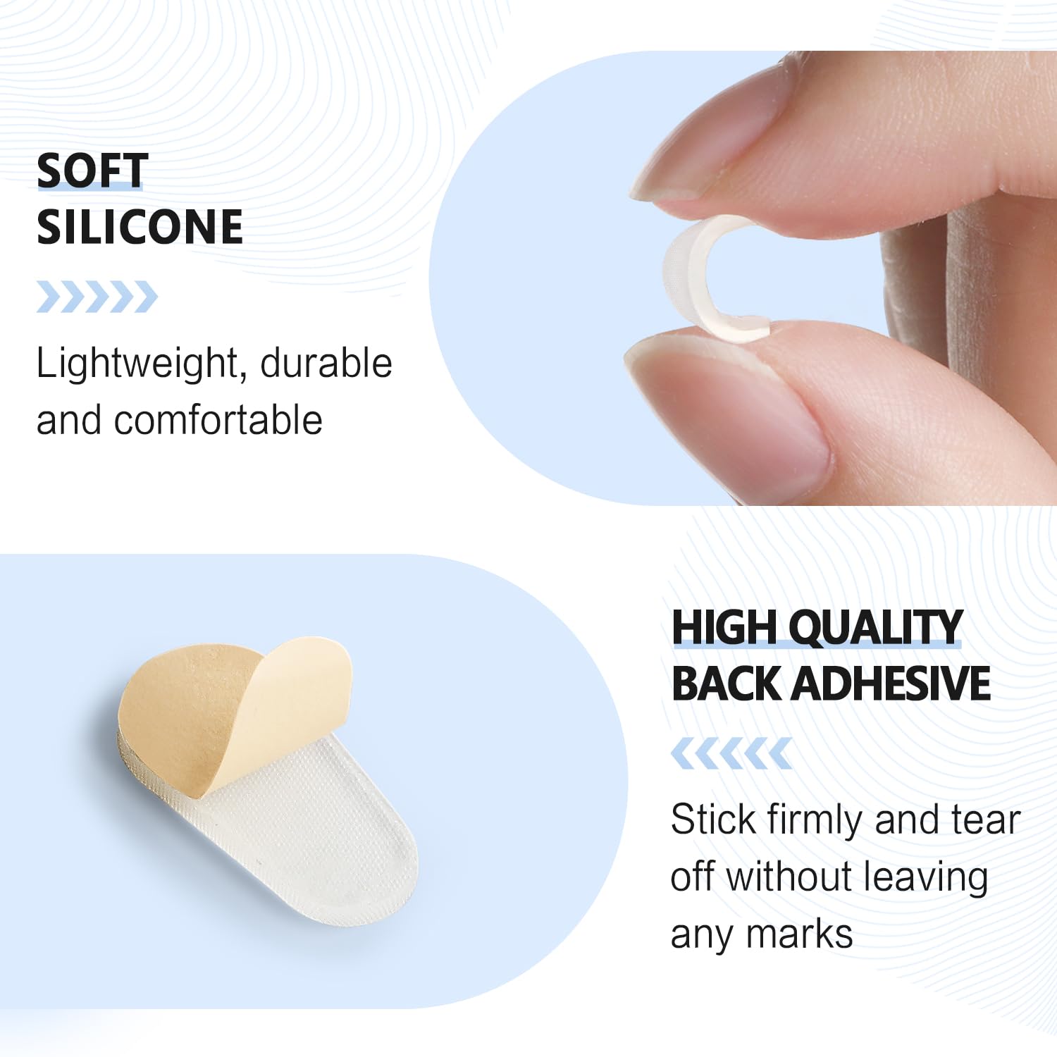 FOFALY teardrop-shaped nose pads on eyewear - pair 2