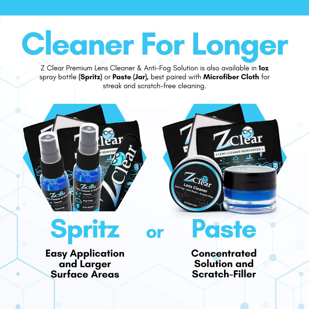 Applying spray to glasses for fog-free clarity
