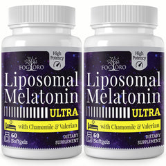 Fogoro Melatonin 60mg two-pack bottle front view