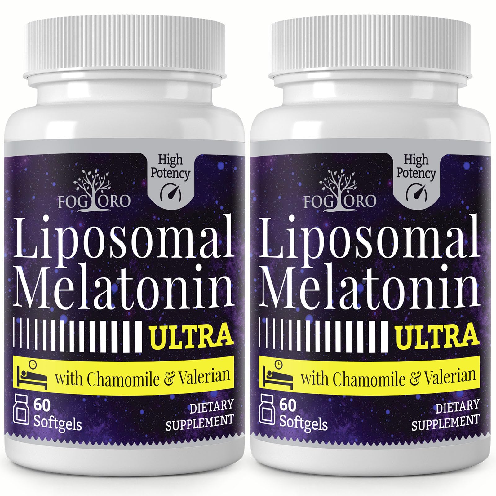 Product shot highlighting 60mg dosage for better sleep