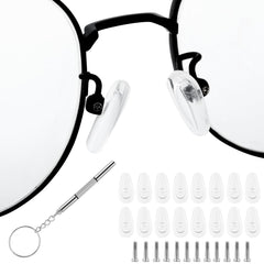 Six-pair silicone nose pads kit for glasses