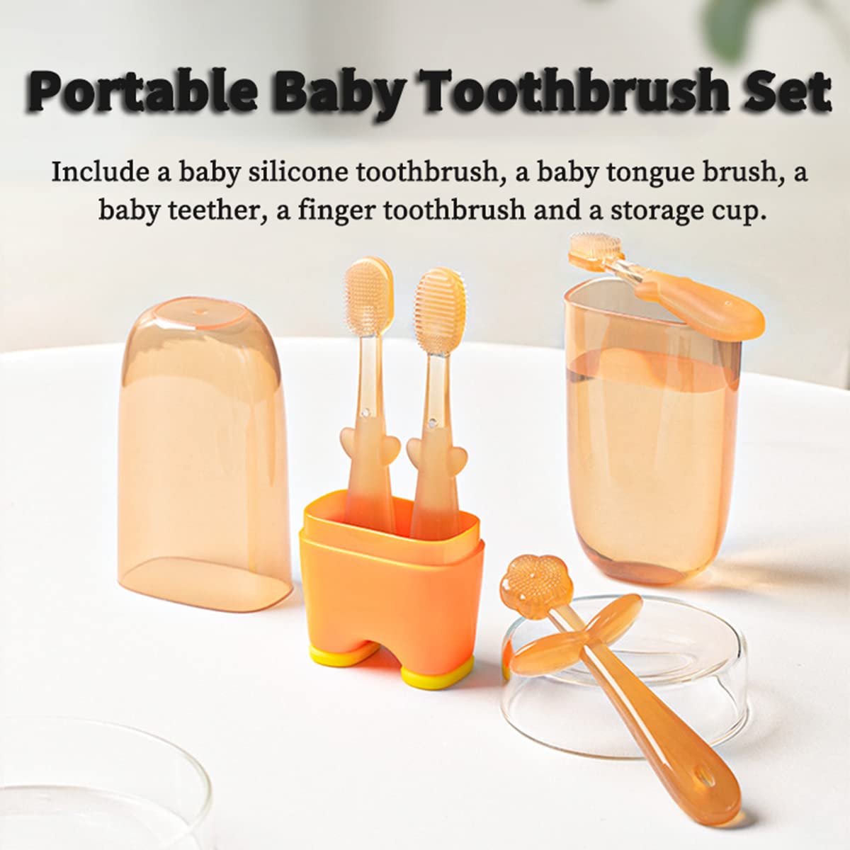 Close-up of the silicone toothbrush head from the FOKiiBO set