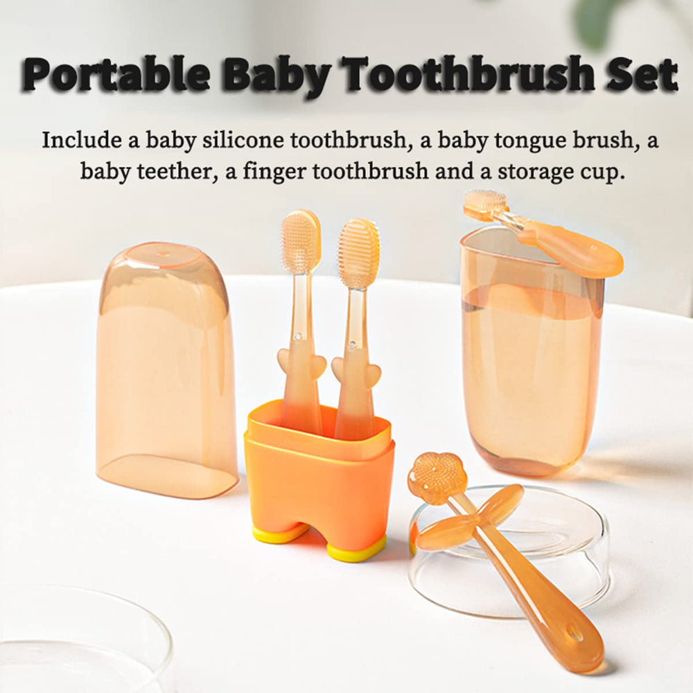 Close-up of the silicone toothbrush head from the FOKiiBO set