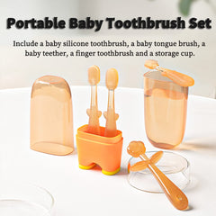 Close-up of the silicone toothbrush head from the FOKiiBO set