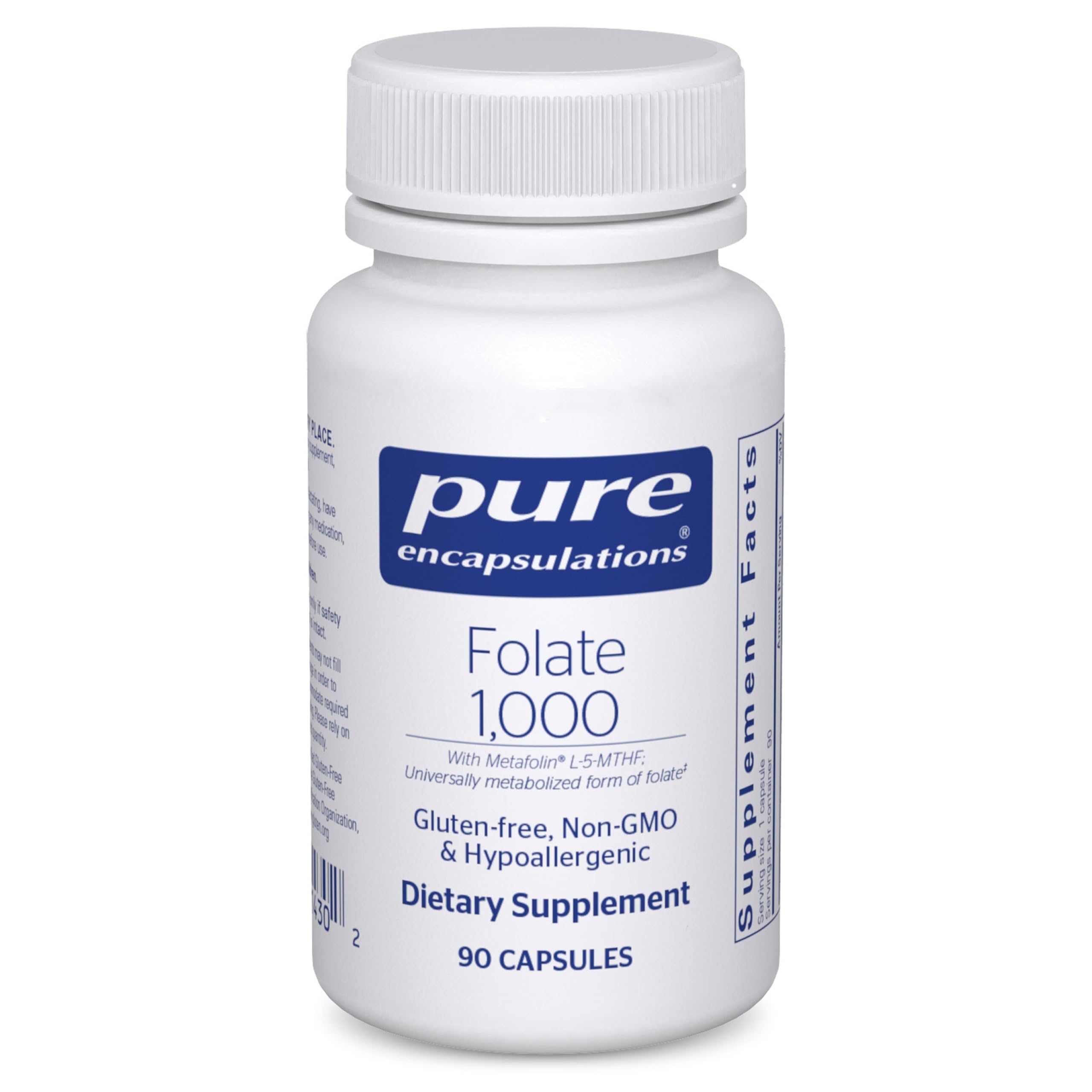 Folate 1000 Metafolin (L-5-MTHF) capsule hero image